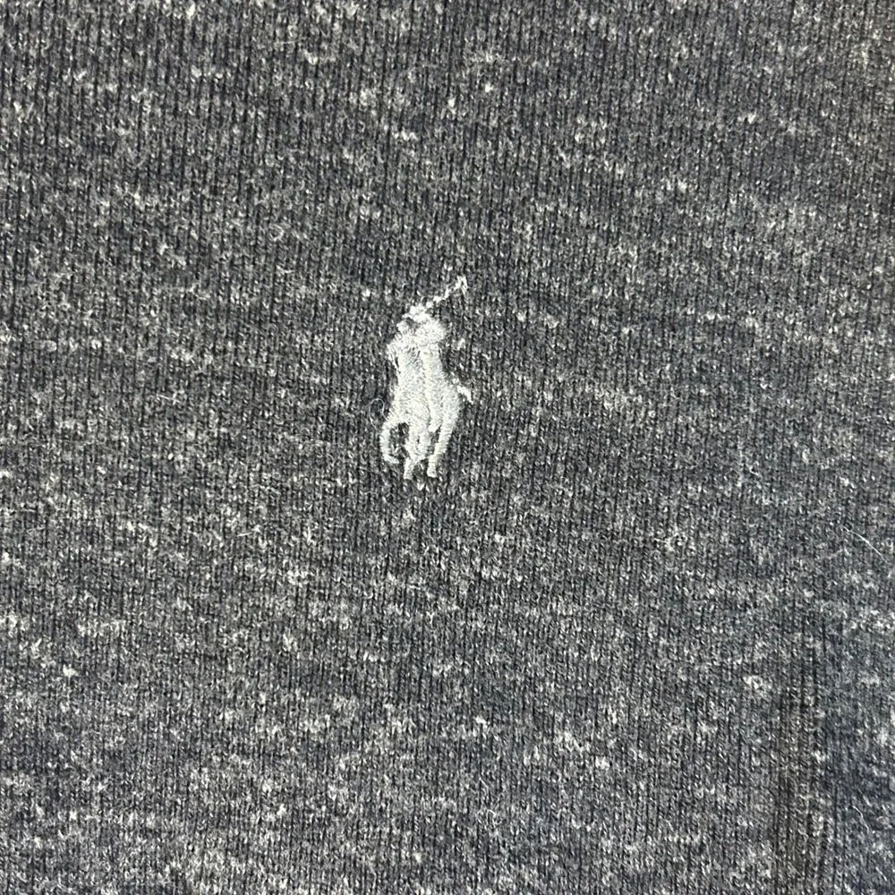 Polo Ralph Lauren Mens XL Charcoal Gray Marl 100% Cotton Crewneck Sweater Pony